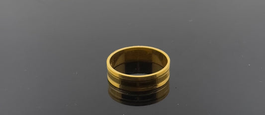 22k Solid Gold Ladies Simple Ring GR1157