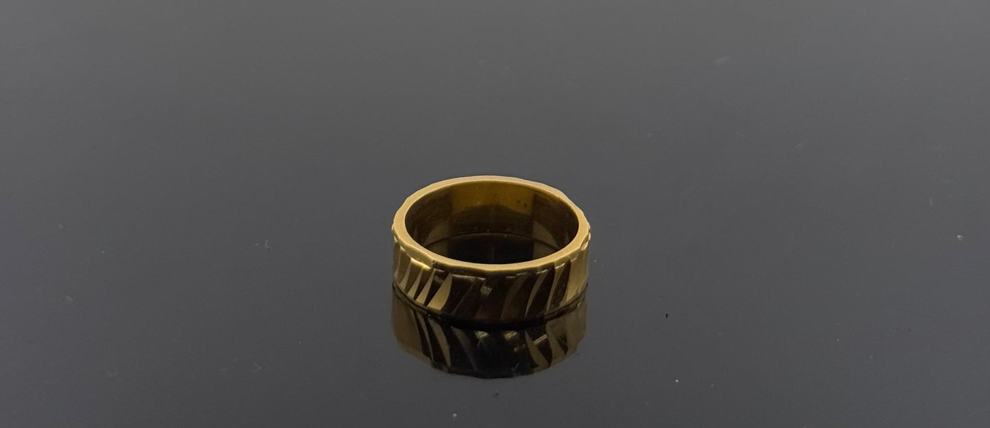 22k Solid Gold Ladies Simple Ring GR1160