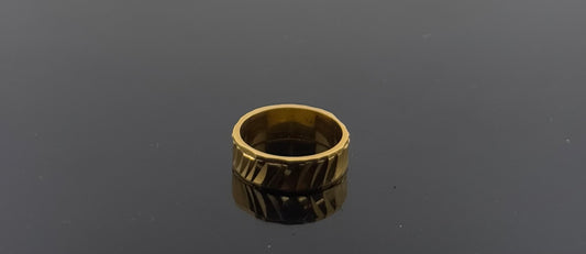 22k Solid Gold Ladies Simple Ring GR1160