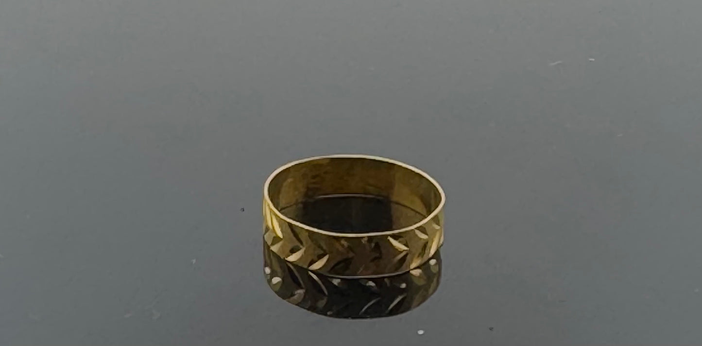 22k Solid Gold Ladies Simple Ring GR1168