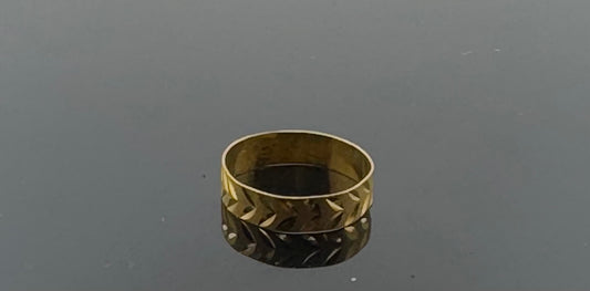 22k Solid Gold Ladies Simple Ring GR1168