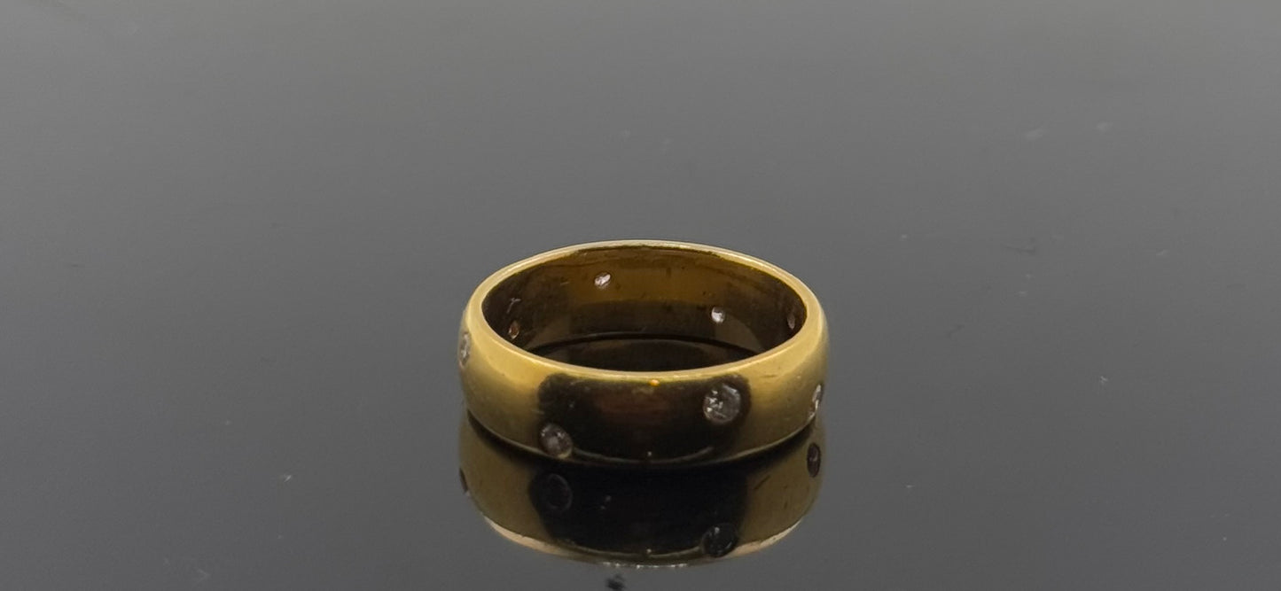 22k Solid Gold Ladies Simple Ring GR1173