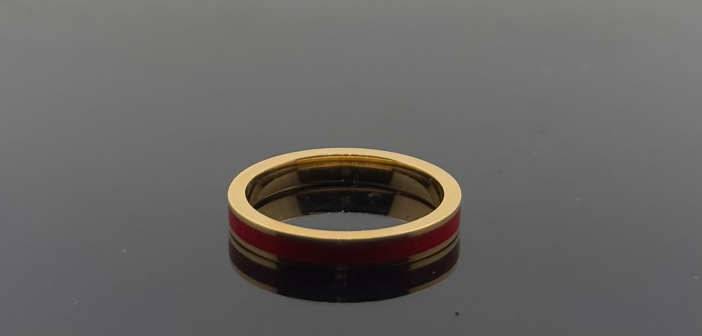22k Solid Gold Ladies Simple Ring GR1175