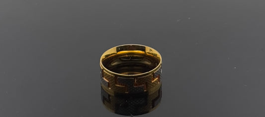 21k Solid Gold Ladies Simple Ring GR1179