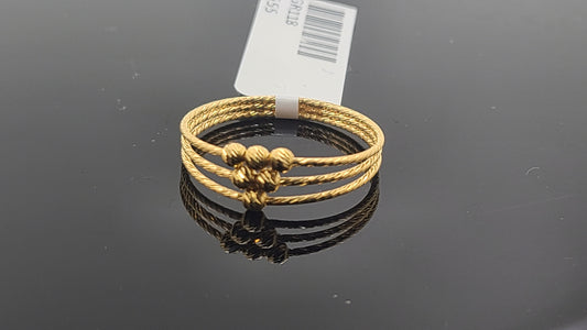 22k Solid Gold Ladies Simple Ring GR118