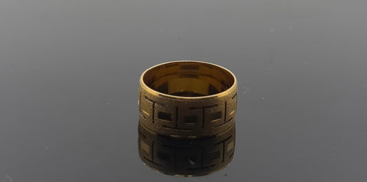 21k Solid Gold Ladies Simple Ring GR1181
