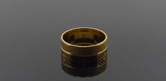 21k Solid Gold Ladies Simple Ring GR1183