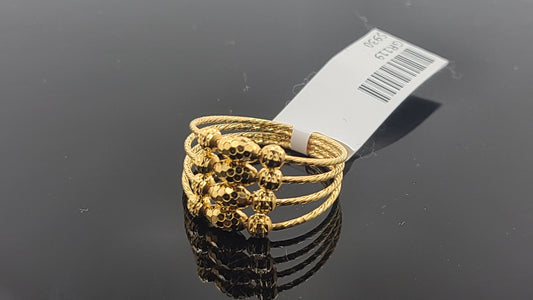 22k Solid Gold Ladies Simple Ring GR119