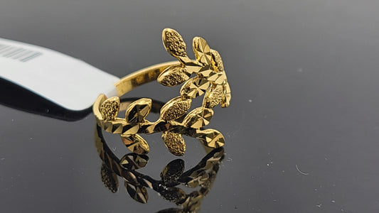 22k Solid Gold Ladies Simple Ring GR12