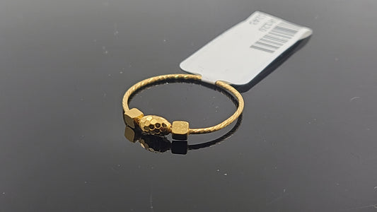 22k Solid Gold Ladies Simple Ring GR120