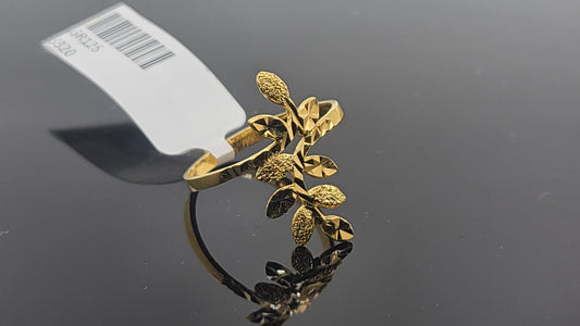 22k Solid Gold Ladies Simple Ring GR125