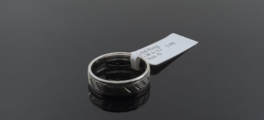 14k Solid Gold Ladies Simple Ring GR1257