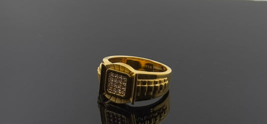 22k Elegant Men Designer Ring with Stones gr1270