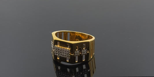 22k Elegant Men Designer Ring with Stones gr1274