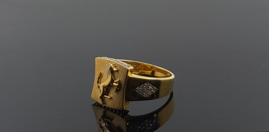 22k Solid Gold Men Simple Ring GR1295