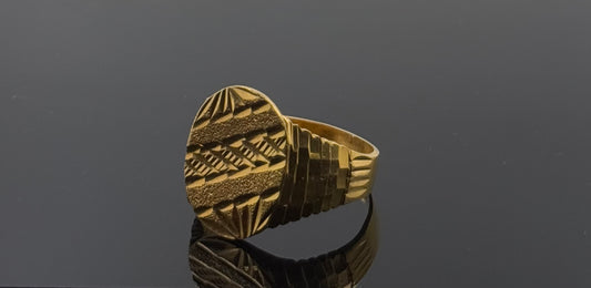22k Solid Gold Men Simple Ring GR1303