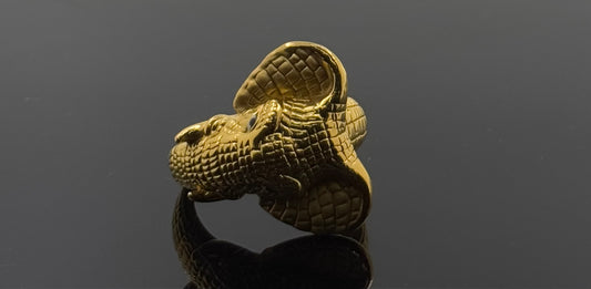 22k Solid Gold Men Simple Ring GR1305