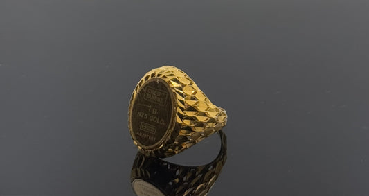 21k Solid Gold Men Simple Ring GR1311