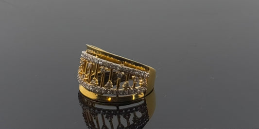 22k Solid Gold Ladies Simple Ring GR1331