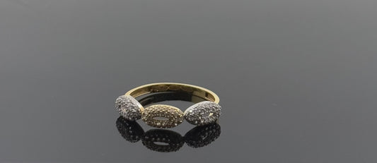 18k Solid Gold Ladies Simple Ring GR1338