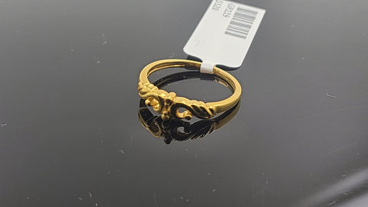 22k Solid Gold Ladies Simple Ring GR139