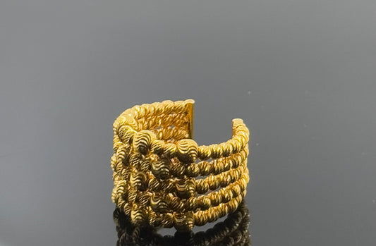 21k Solid Gold Ladies Simple Ring GR1405