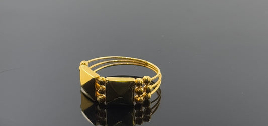 21k Solid Gold Ladies Simple Ring GR1409