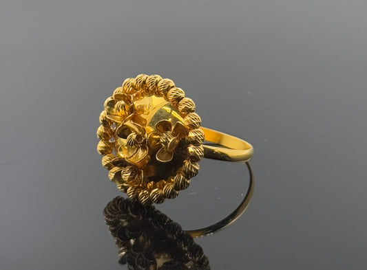 21k Solid Gold Ladies Simple Ring GR1410