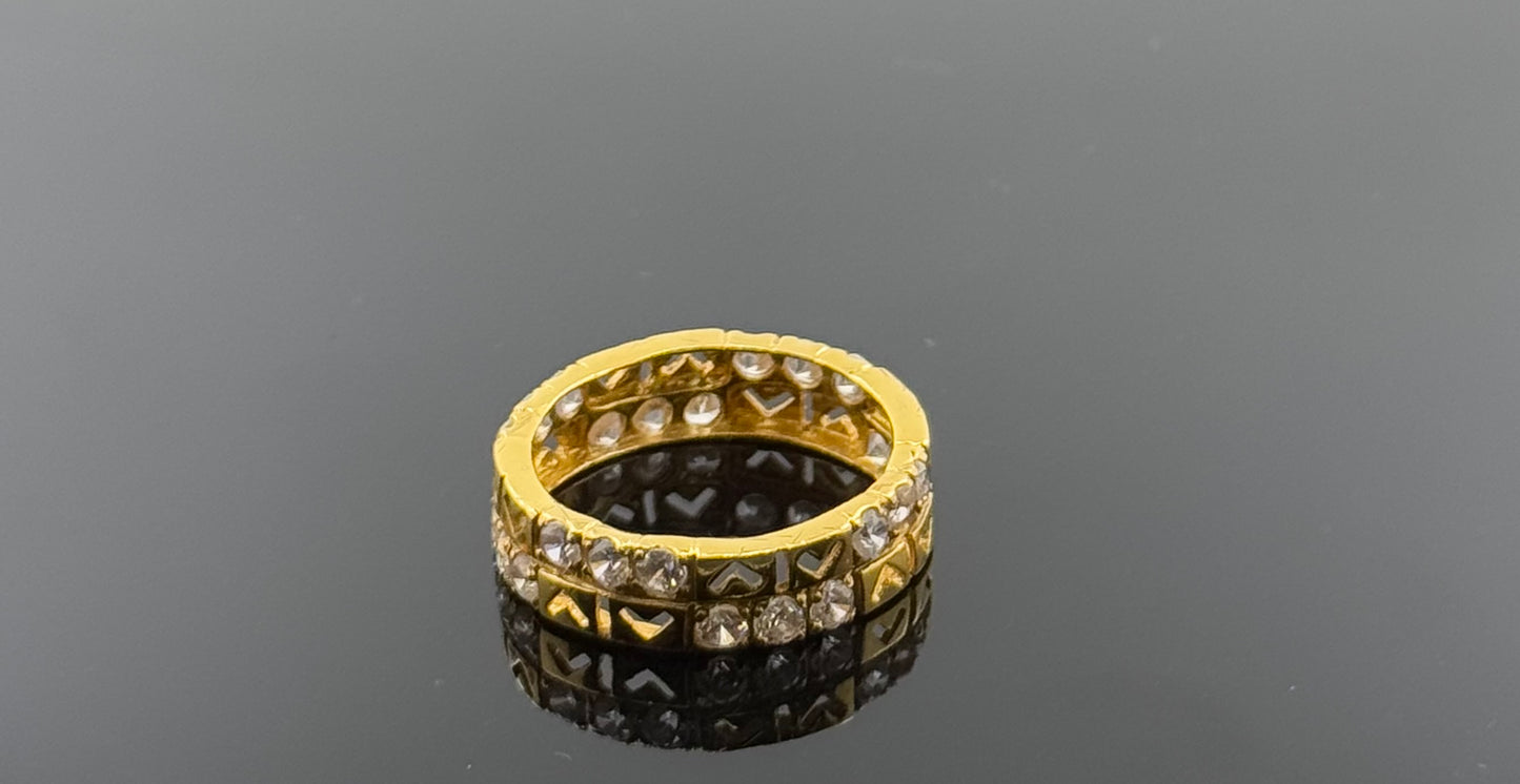 22k Solid Gold Ladies Simple Ring GR1483