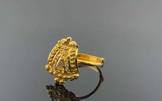 21k Solid Gold Ladies Simple Ring GR1492