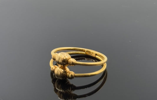 21k Solid Gold Ladies Simple Ring GR1494