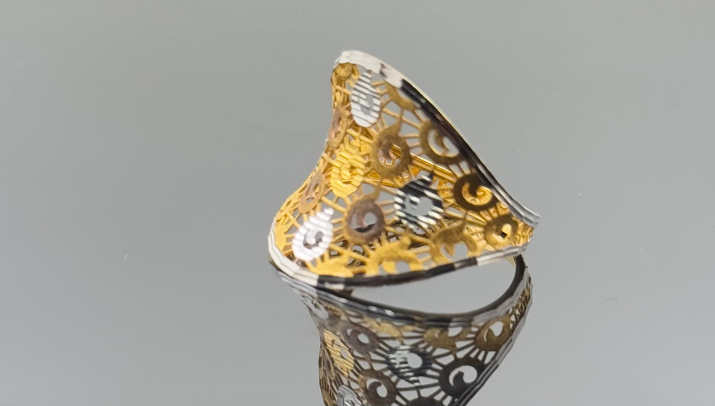 22k Solid Gold Ladies Simple Ring GR1499