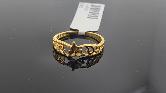 22k Solid Gold Ladies Simple Ring GR150