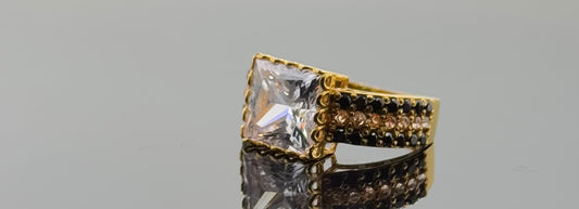 22k Solid Gold Ladies Simple Ring GR1502