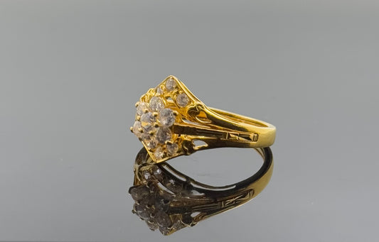 22k Solid Gold Ladies Simple Ring GR1506