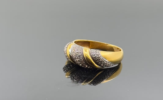 22k Solid Gold Ladies Simple Ring GR1508