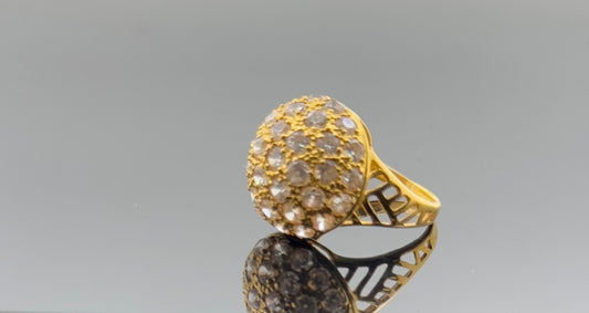 21k Solid Gold Ladies Simple Ring GR1509