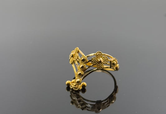 22k Solid Gold Ladies Simple Ring GR1519