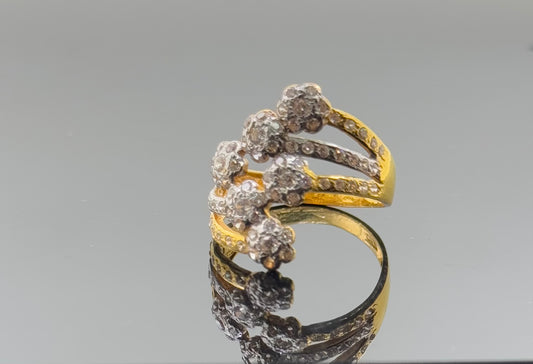 22k Solid Gold Ladies Simple Ring GR1534