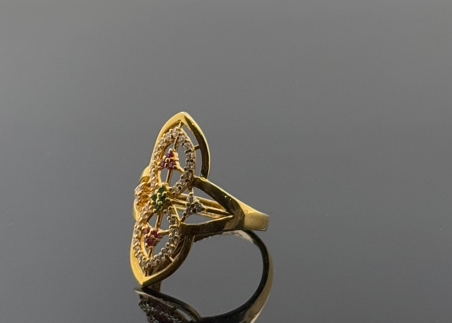 22k Solid Gold Ladies Simple Ring GR1549