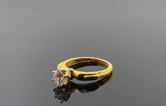 22k Solid Gold Ladies Simple Ring GR1550