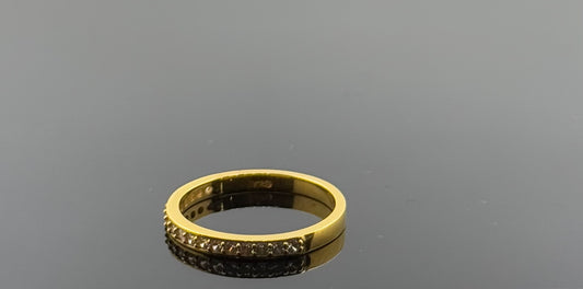 21k Solid Gold Ladies Simple Ring GR1594