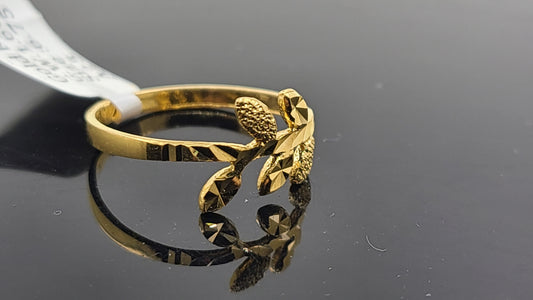 22k Solid Gold Ladies Simple Ring GR16