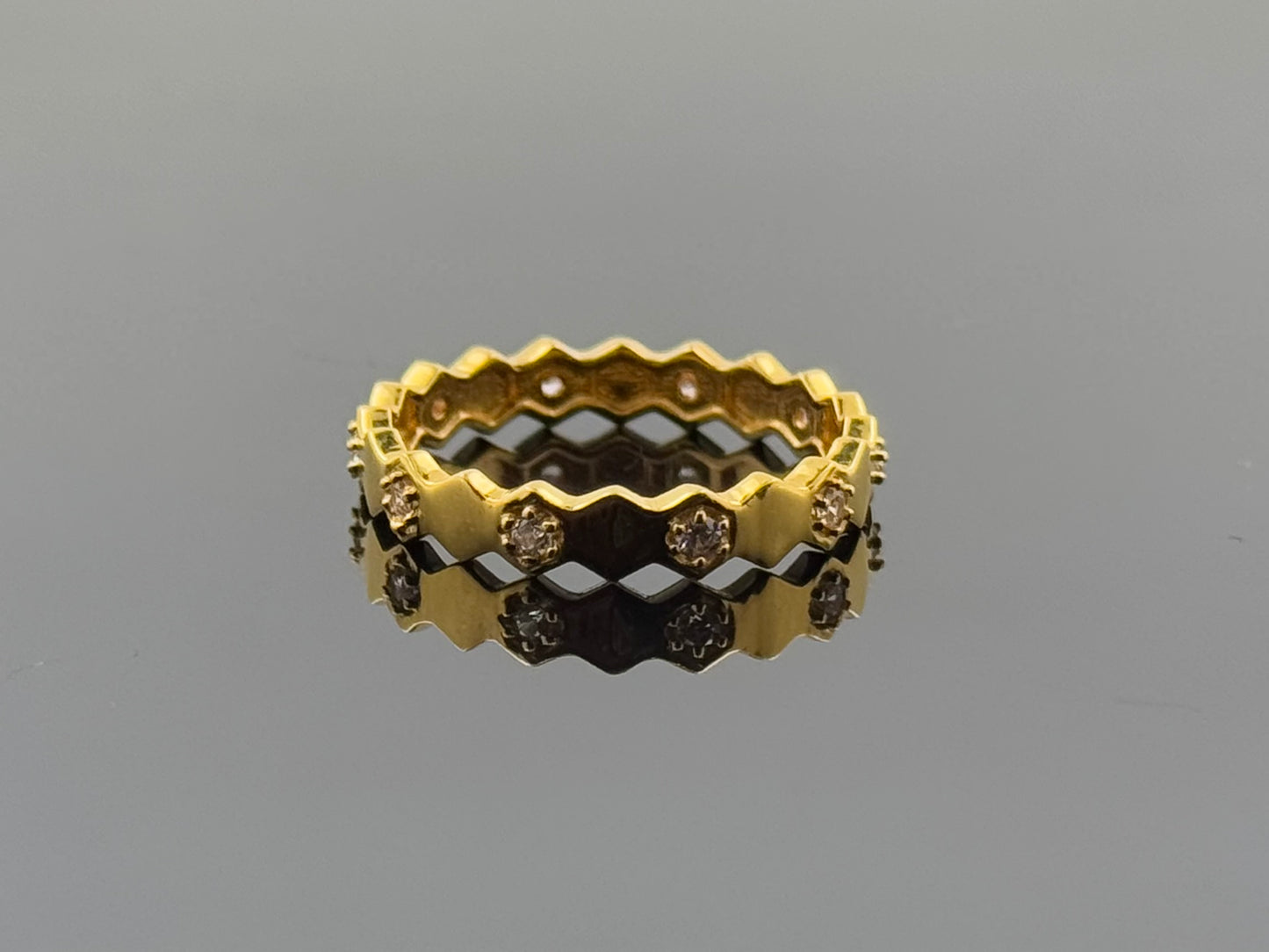 22k Solid Gold Ladies Simple Ring GR1608