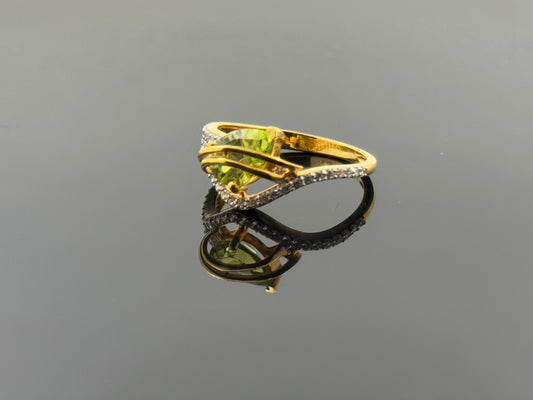 22k Solid Gold Ladies Simple Ring GR1609