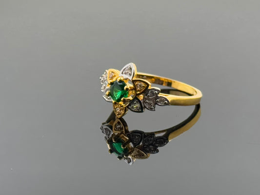 22k Solid Gold Ladies Simple Ring GR1610