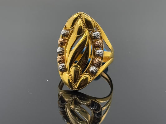 21k Solid Gold Ladies Simple Ring GR1624