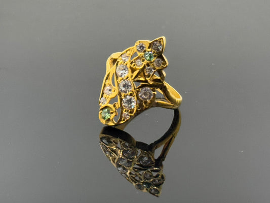 21k Solid Gold Ladies Simple Ring GR1641