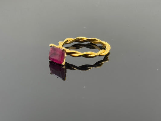 14k Solid Gold Ladies Simple Ring GR1645