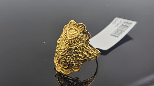 22k Solid Gold Ladies Simple Ring GR166